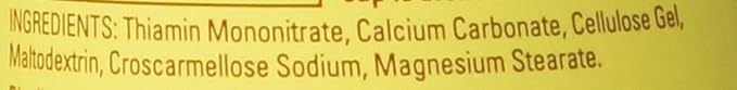 Nature Made Vitamin B-1 100 mg, 100 Tablets (Pack of 3)