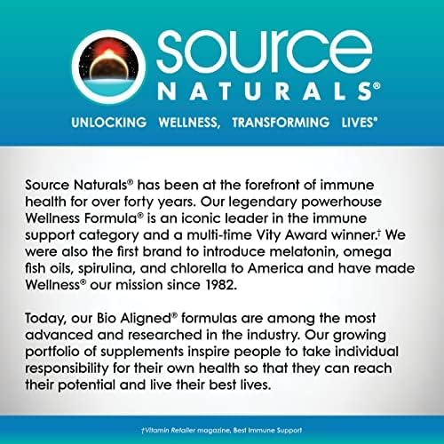 Source Naturals Magnesium Ascorbate, Non-Acidic Vitamin C* -1000 mg, 60 Tablets