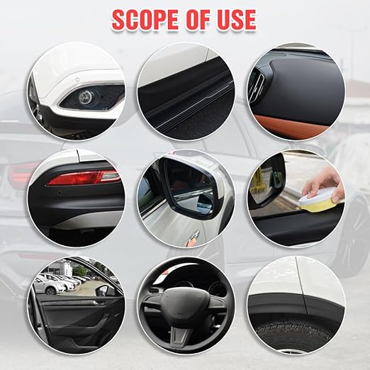 Generic Plastics Parts Crystal Coating, Car Trim Restorer with Sponge, Crystal Coating for Cars Interior or Exterior (1)