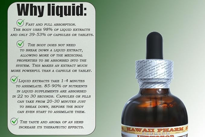 Rehmannia Alcohol-Free Liquid Extract, Organic Rehmannia (Rehmania Glutinosa) Dried Root Glycerite Natural Herbal Supplement, Hawaii Pharm, USA 4x4 fl.oz