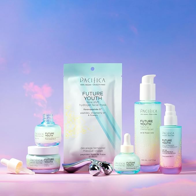 Pacifica Future Youth Gravity Rebound Face Serum – Multi-Peptide Firming Facial Serum for Fine Lines, Anti-Aging & Elasticity Vegan & Cruelty-Free Dermatologist Tested