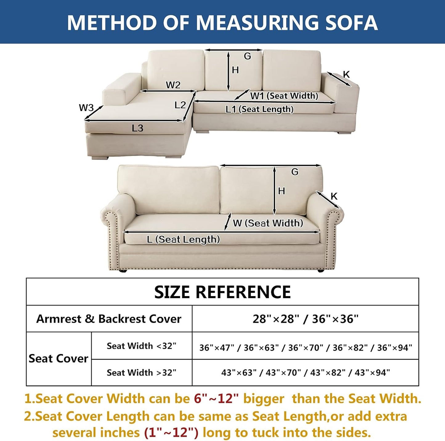 Eismodra Couch Cover,Sectional Couch Covers,Sofa Covers for 3 Cushion Couch,Anti-Slip Sofa Slipcovers for Dogs Cats Kids Loveseat Recliner L Shaped Armrest Backrest,Coffee 43''x70''(Only 1 Piece)
