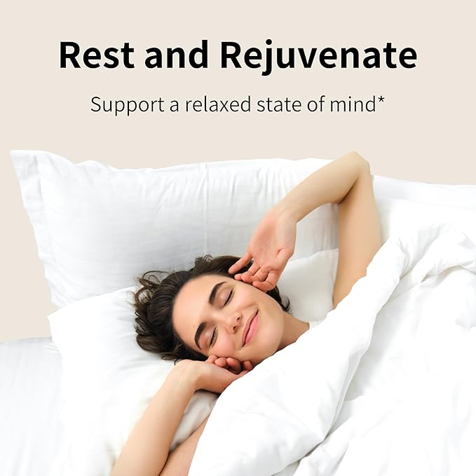 Nourished Natural - Calm + Sleep Capsules for Deep Rest & Relaxation with Ashwagandha, Chamomile, Tart Cherry Extract, Passionflower, L-theanine, & Magnesium - 180 Capsules