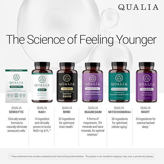 NEUROHACKER COLLECTIVE Qualia Night Sleep Aid | Non-Habit Forming | Science-Backed Supplement for Deep Refreshing Sleep | Melatonin-Free, Vegan, Non-GMO, Gluten-Free