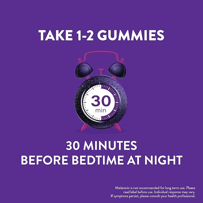 ZzzQuil Pure Zzzs, Melatonin Sleep Aid Gummies with Lavender, Valerian Root and Chamomile, Natural Wildberry Vanilla Flavor, Non-Habit Forming, Drug-Free, 24 Gummies (Pack of 4)