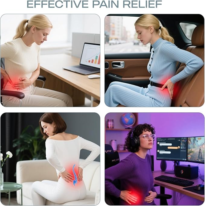 Skechers Seat Cushion Memory Foam,Donut Pillow Office Chair Cushion for Tailbone Pain Relief,Butt Pillow for Office Chair,Car seat Cushion,Long Sitting Office Workers,and Car Drivers,Blue