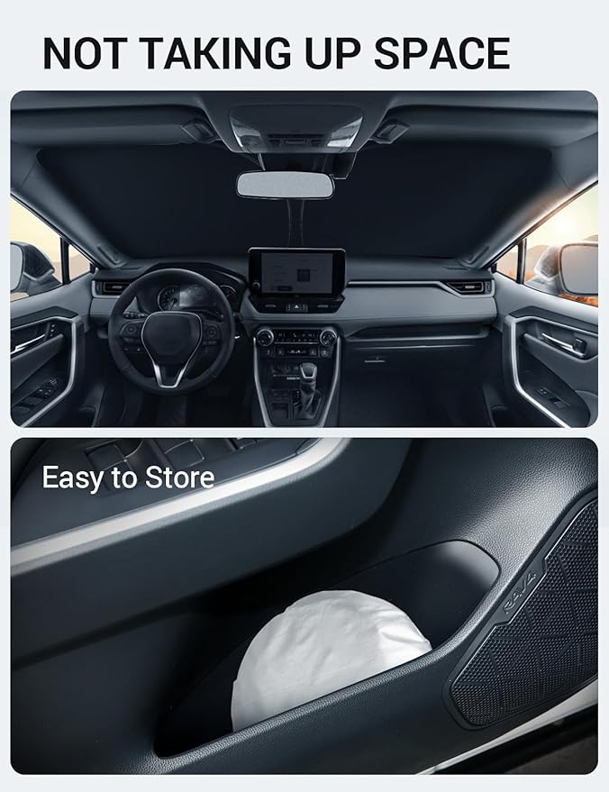Proadsy 2026 Upgrade Windshield Sun Shade Custom Fit Prologue 2024 2025 2026 Foldable Front Sunshade Protector Sun Visor Blocks UV Rays Keep Car Cooler Accessories