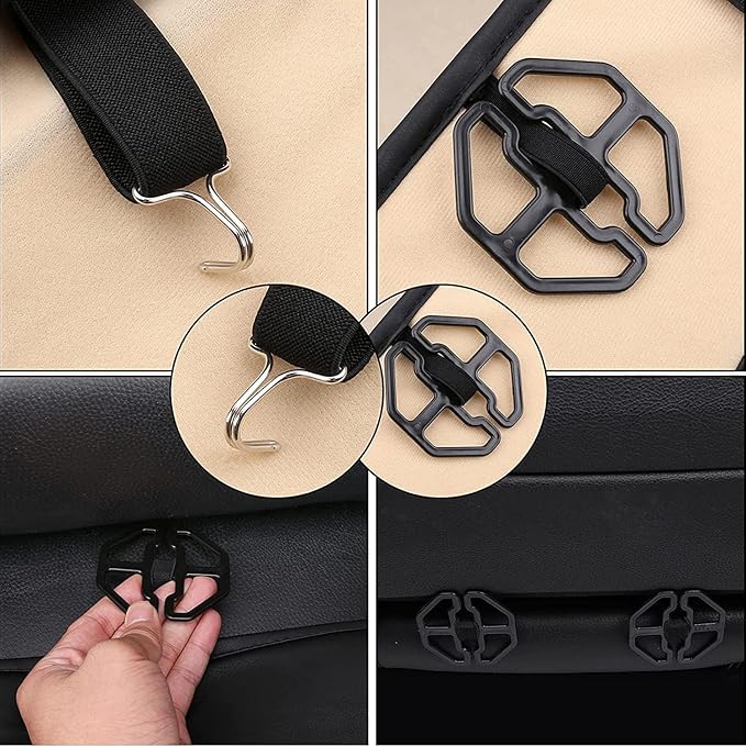 Coverado Seat Covers, Car Seat Covers Front Seats, Car Seat Cover, Waterproof Leather Seat Covers, Seat Cushion, Front Car Seat Covers Leather Car Seat Protector Universal Fit Most Cars Brown