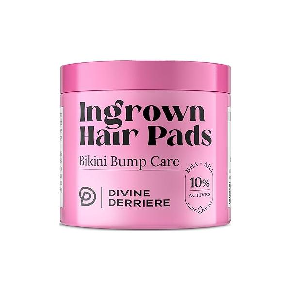Prevent Ingrown Hairs and Razor Bumps with BHA & AHA Pads - Hair Serum for Burns PFB Bump Stopper Topicals Skin Care, Treatment Bikini Area