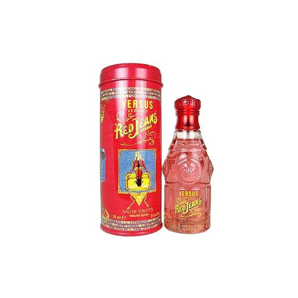 Versace Red Jeans for Women Eau De Toilette Spray, 2.5 Ounce