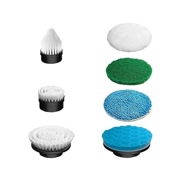 Electric Spin Scrubber 7 Pack Brush Heads, Replaceable Heads for Cleaning Brush,Portable Power Spare Bathroom,Shower,Kitchen,and Floor Tile
