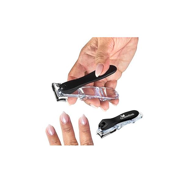 EZ Grip 360 Degree Rotary Stainless Steel Sharp Blade Fingernail Toenail Clipper, Trimmer and Cutter