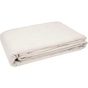 Premium Cotton Canvas Drop Cloth - 8 oz, 4x5 ft - Perfect for Painting, Furniture & Floor Protection (4x5)