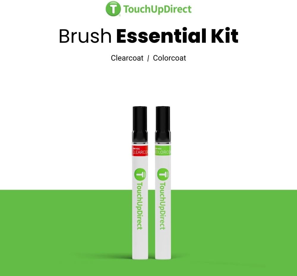 TouchUpDirect 8X7 Electric Storm Blue Compatible with Toyota Exact Match Touch Up Paint Brush - Essential Kit