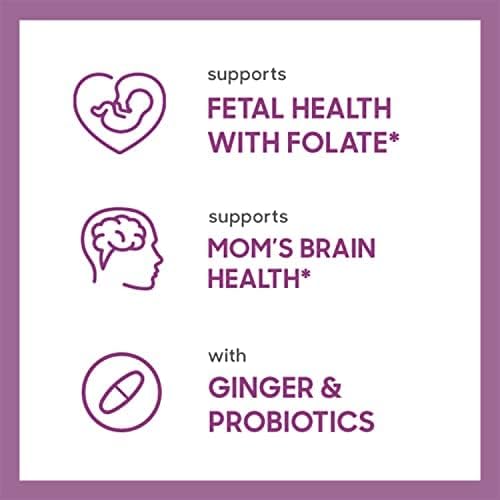 Rainbow Light High-Potency Prenatal One Multivitamin, Prenatal Health Multivitamin Supports Mom's Health and Baby's Development, With Vitamin C, Vegan, 60 Count