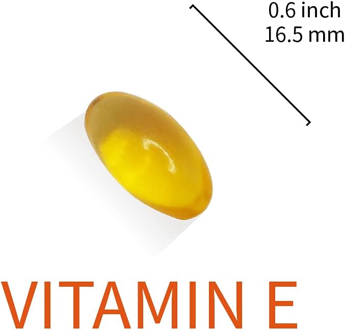 Lovita Vitamin E 400 IU Softgels, Natural 268 mg (as D Alpha Tocopherol), Vegan Vitamin E for Healthy Skin, Hair, Nails & Immune System Support, 120 Vegetarian Softgels (Pack of 3)