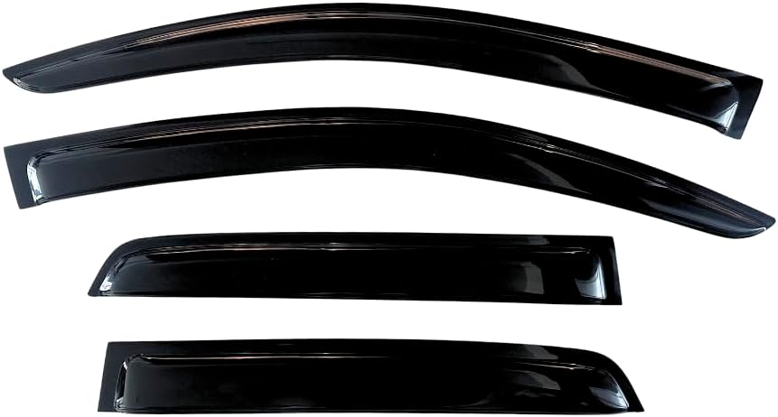 KPY Window Visor Compatible with Chrysler 300 2005-2010 & Dodge Magnum 2005-2008, 4PC Rain Guard Side Window Vent Deflectors Tape-On Style, 2005 2006 2007 2008 2009 2010
