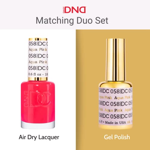 DND DC Gel Polish Set, Sheer Collection, UV Gel Polish and Air Dry Nail Lacquer, Matching Chip-Free Polish Duo, 0.5 Fl Oz Each