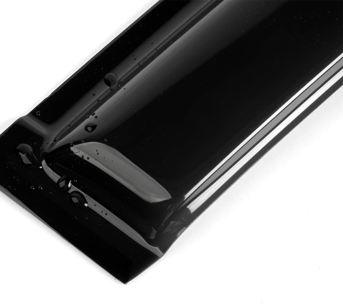 2pcs Outside Mount Style Sun Rain Guard Durable Side Window Wind Deflectors Dark Smoke Vent Window Visors Compatible with F-150 04-08 Standard/Regular Cab 92805