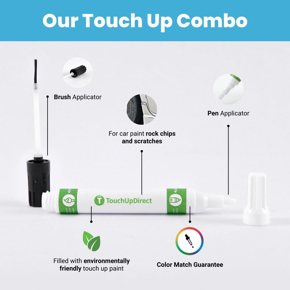 TouchUpDirect 089 Wind Chill Pearl Tricoat Compatible with Toyota Exact Match Touch Up Paint Combo - Platinum Kit
