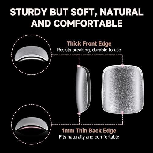 UNA GELLA Toe Nail Tips Full Cover, 216 Pcs Square Round Toe Nail Press Ons Clear Pre-shape Gel Toe Nail Tips Double Matte Acrylic Fake Toenails Extensions DIY Home Nail Salon for Women, 15 Sizes
