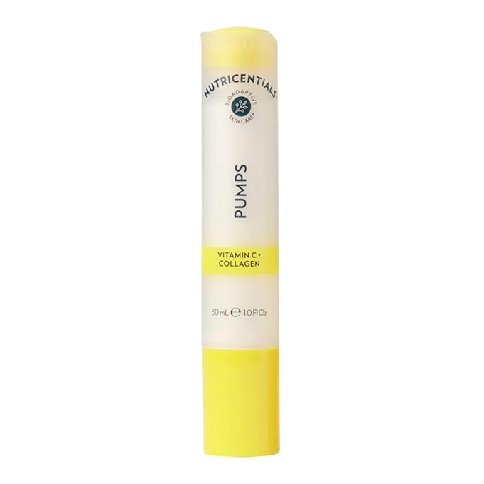 Nu Skin Nutricentials Vitamin C + Collagen Pump - Powerful Skin Serum | Hydration, and Luminous Complexion | Vegan Collagen, Fine Line Reduction Skin Care (2 fl oz)
