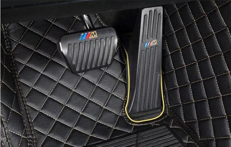 Custom All-Weather Protection Leather Car Floor Mats for Cars Sedan SUV Sports Car Waterproof Floor Mat (Wine red)