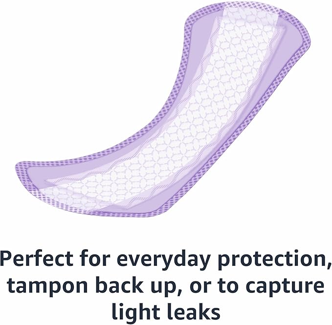 Amazon Basics Daily Pantiliner, Extra Long Length, Pads for Women, Unscented, 68 Count (Previously Solimo)