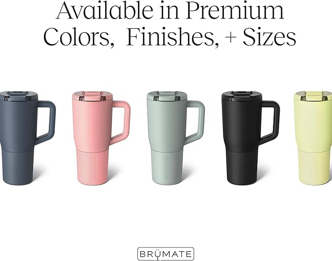 BrüMate Müv - 25oz 100% Leak Proof Insulated Coffee Mug with Handle & Lid - Stainless Steel Coffee Travel Mug - Double Walled Coffee Cup (Nightfall Blue)