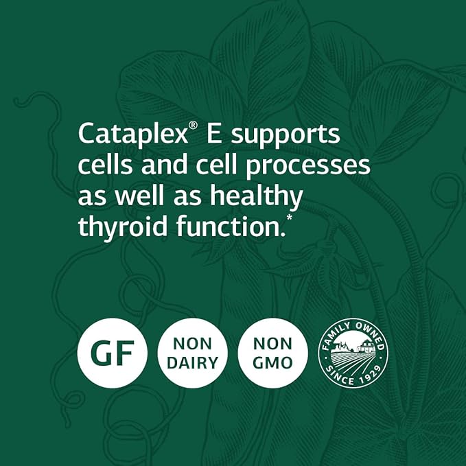 Standard Process Inc. Cataplex E - Whole Food RNA Supplement and Antioxidant with D-Alpha Tocopherol Vitamin E, Beet Root, Ascorbic Acid, Inositol, Selenium, and Honey - 90 Tablets