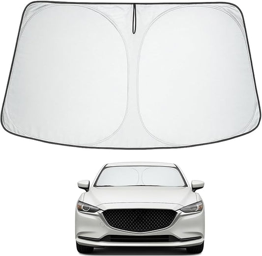 Proadsy 2026 Upgrade Front Windshield Sun Shade Foldable Sunshade Protector Custom Fit 2014-2021 Mazda 6 Sedan, Sport, Touring, Grand Touring, Reserve, Signature Accessories