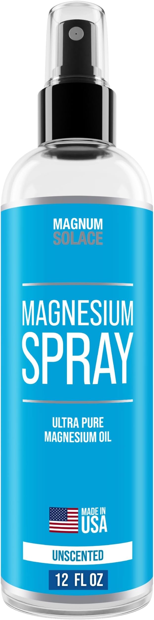Magnesium Spray - Magnesium Oil for Feet - Big 12 oz USP Grade Pure Magnesium Oil Spray - Made in USA Since 2008