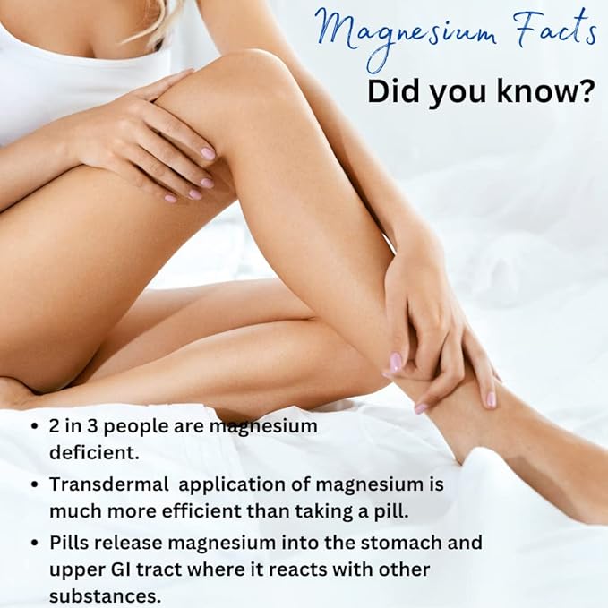 Magnesium Oil Spray - Unscented Regular Strength - 2 x 8oz - Huile de Magnésium - Product of Canada 237 ml x 2