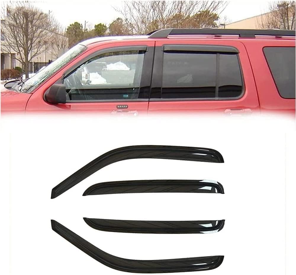 94167 Sunproof Waterproof Side Window Wind Deflector, 4pcs Protective Replacements Rain Guards Set, Window Visor fit for 2010-2017 GMC Terrain