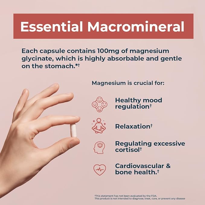 Nature’s Lab Gold Magnesium Glycinate 400mg - Supports Cardiovascular Health, Muscle & Nerve Function* – 120 Capsules (30 Day Supply)