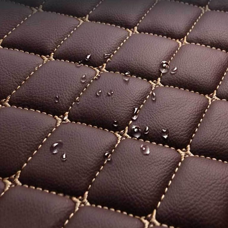 Customized Personalized car Floor mats, All-Weather Luxury car Floor mats, Waterproof and Anti Slip Leather car Floor mat Lining, 95% Customized car, Truck, and SUV Floor mats (White)