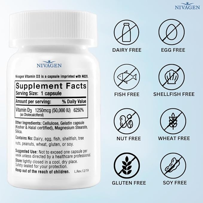 Pharmaceuticals Inc Vitamin D3 50,000 IU Capsule (100)