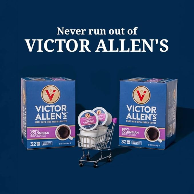 Victor Allen's Coffee Italian Roast, Dark Roast, 80 Count, Single Serve Coffee Pods for Keurig K-Cup Brewers
