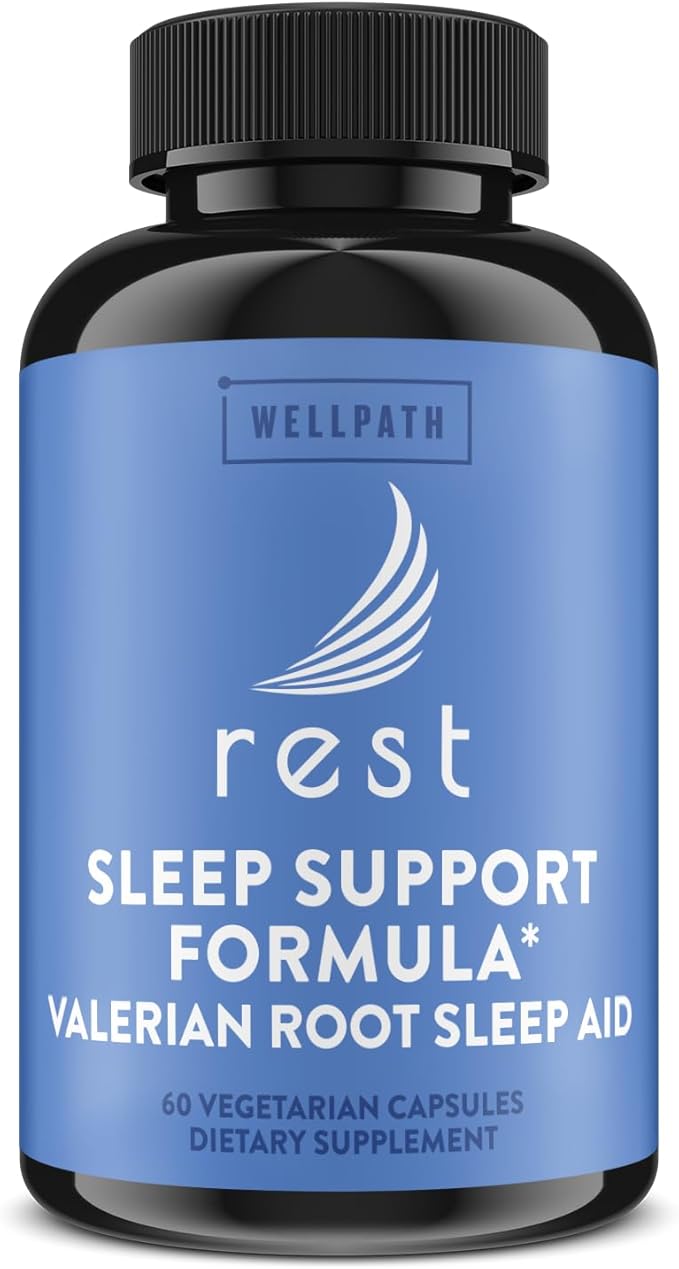 WellPath Elderberry Gummies with Zinc + Rest Valerian Root Sleep Aid for Adults with Melatonin & L-Theanine, 60 Ct Each