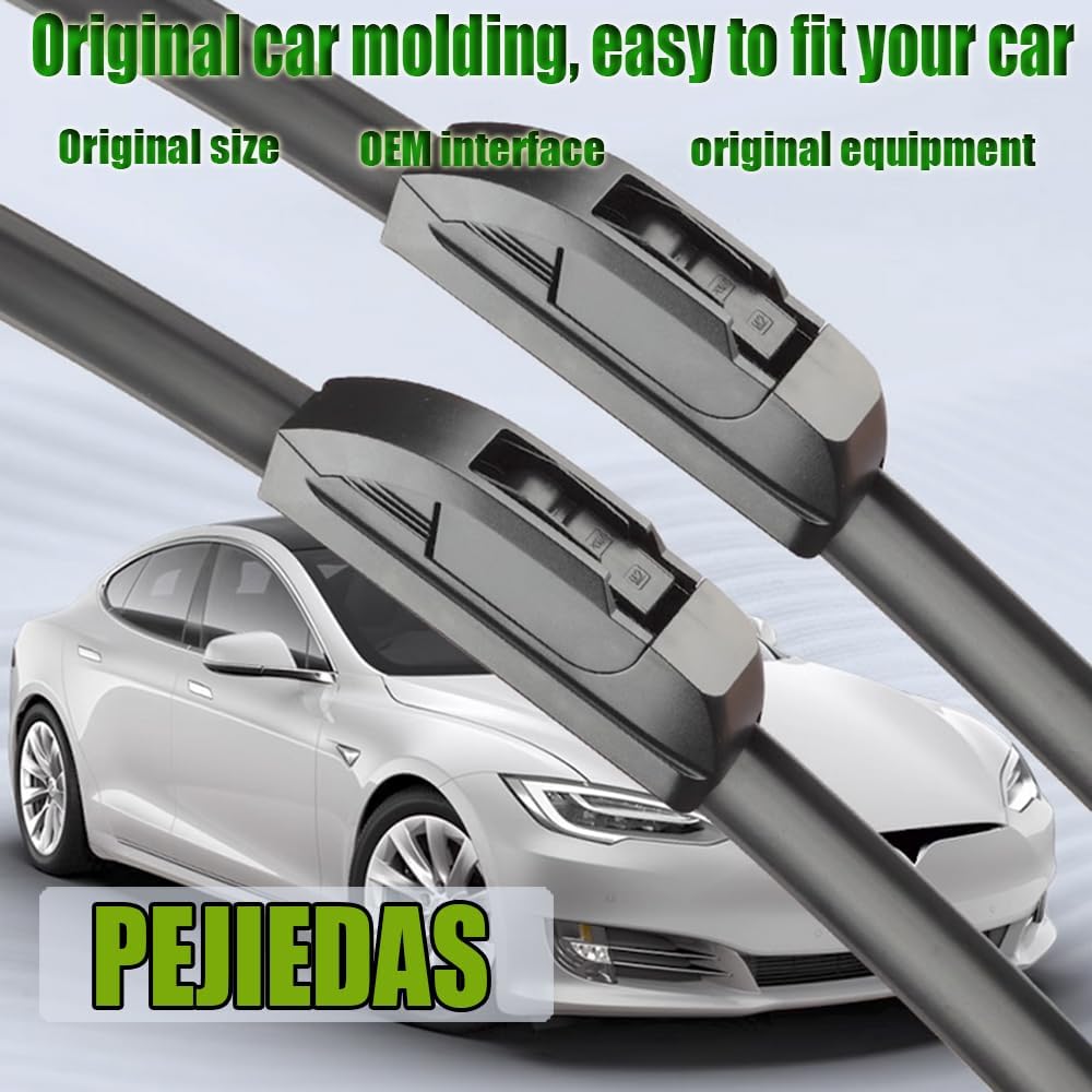 OEM Quality Front Wiper Blades, Replacement for 2004-2021 Nissan Titan,2012-2021 Dodge Charger,2010-2015 Chevrolet Camaro, OE Original Style (24 Inch + 21 Inch Front Wiper Blades)