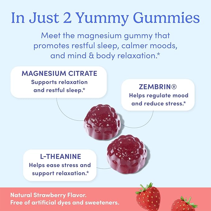 First Day Men’s Nighttime Reset Calming Magnesium Gummies – Sleep Aid Supports Peaceful Rest, Balanced Mood & Energy – Supplement with Magnesium Citrate, L-Theanine & No Melatonin – 60-Day Supply