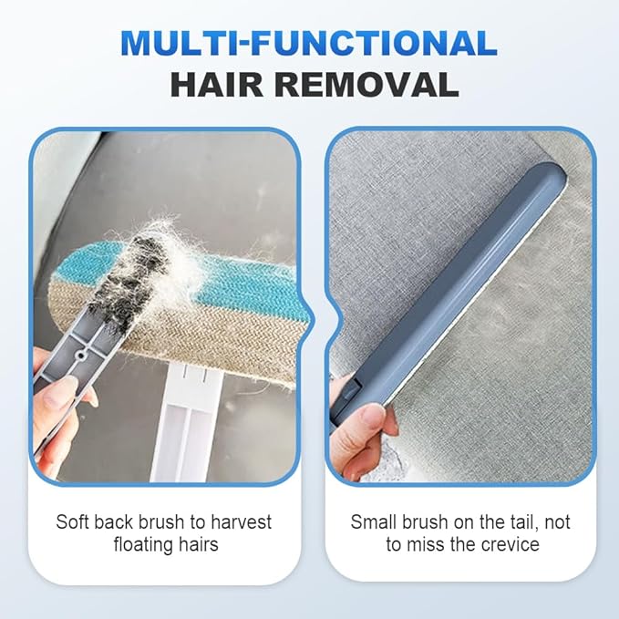 Moonboat Multifunctional Hair Removal Brush, Cleaner Pro Pet Hair, Cat Dog Hair Broom Lint Remover Scraper, Suitable for Carpet Rugs Bed Couch Curtains (B-2PCS)