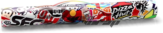 Free Tool Kit EZAUTOWRAP ES Bomber Hellaflush Anime Cartoon Car Vinyl Wrap Sticker Decal Air Release - 12"X60" (1FT X 5FT)