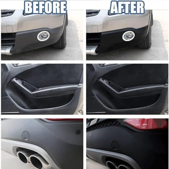 RJDJ Plastic Restorer for Cars, Trim & Exterior – Plastic Revitalizing Coating Agent, Restores Faded Plastic, UV Protection, Car Shine Refurbishing Solution (50ml-1pcs)