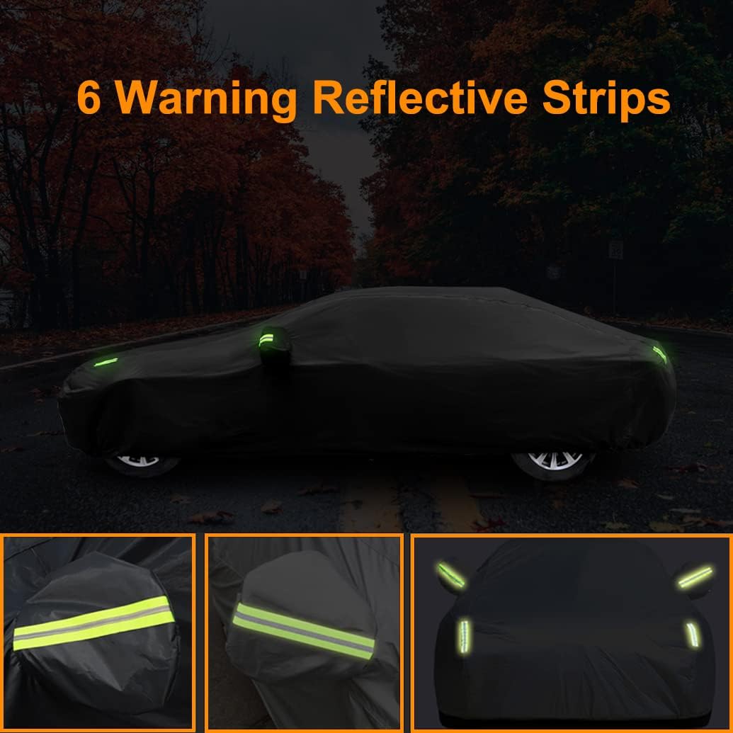 Upgraded Car Cover Compatible with BMW X4(2014-2025) X3(2003-2025) SUV, Waterproof Snow Rain Sun Cover with Cotton Lining, Outdoor Indoor All Weather Car Cover Car Protection for X3 X4 X3M X4M