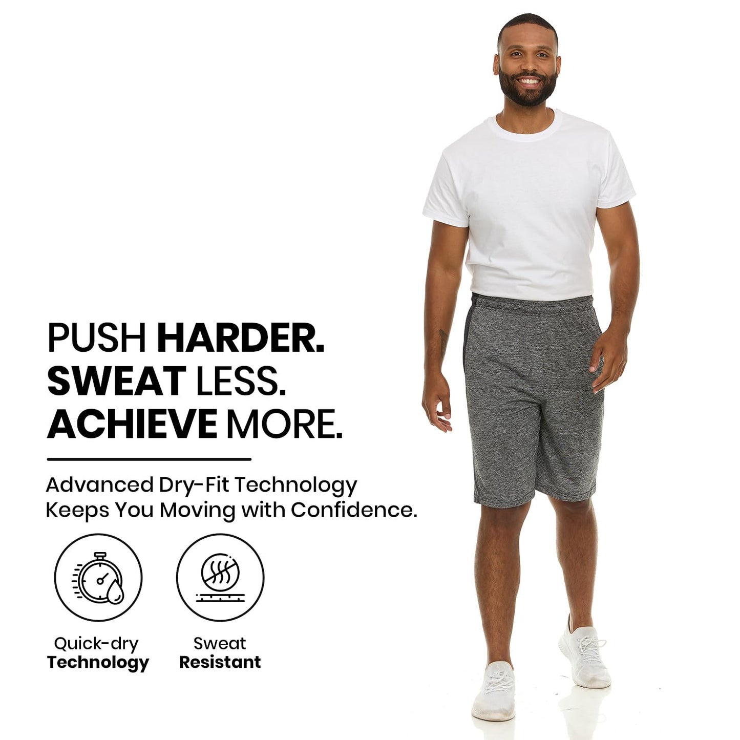 Athletic Shorts for Men - 5 Pack Men's Activewear with Pockets, Quick Dry Basketball Shorts - Sports Shorts for Workout, Gym, Running