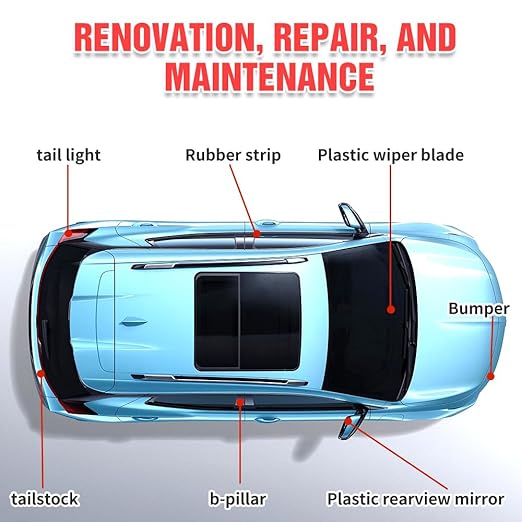 Plastics Parts Crystal Coating, 2025 New Car Crystal Coating for Car Plastic Parts, Coating Agent for Automotive Plastics, Crystals Coating Plastic Restorer, Cars Trim Restorer with Sponge (1)
