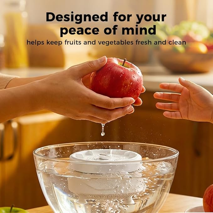 Upgraded Fruit and Vegetable Washing Machine, Fruit Cleaner Device Fruit and Vegetable Purifier Clean Produce with Titanium Electrolysis Purification in Water (2)