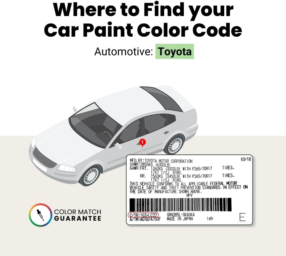 TouchUpDirect 056 White/Natural White for Toyota Exact Match Touch Up Paint Aerosol - Platinum Package