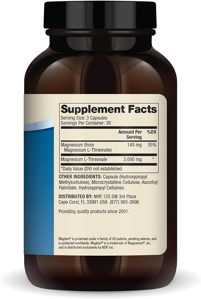 Dr. Mercola Magnesium Advanced, 2-Pack (90 Capsules Each), Dietary Supplement, Magnesium L-Threonate, Non-GMO